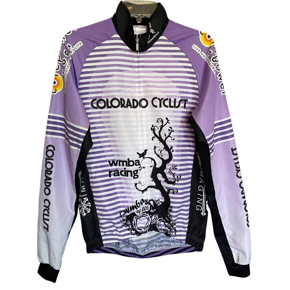 Colorado Cyclist Purple Windbreaker Jacket Size M